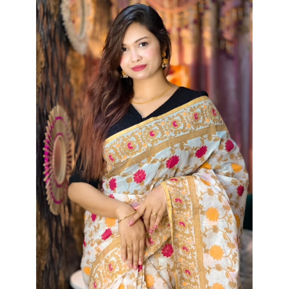 Barish Half Silk Sharee For Women  SS00472