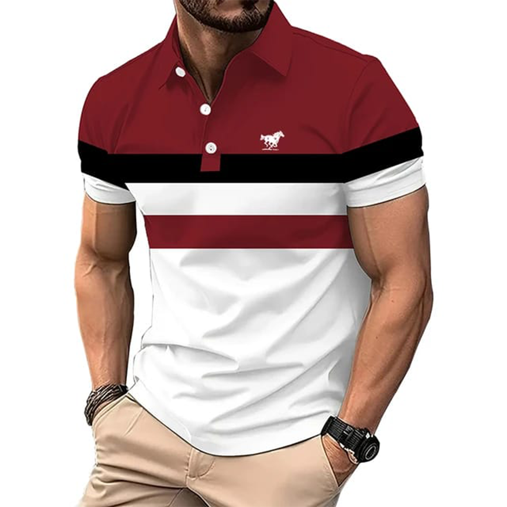 PK Cotton Polo Shirt For Men - Multicolor - PT-301