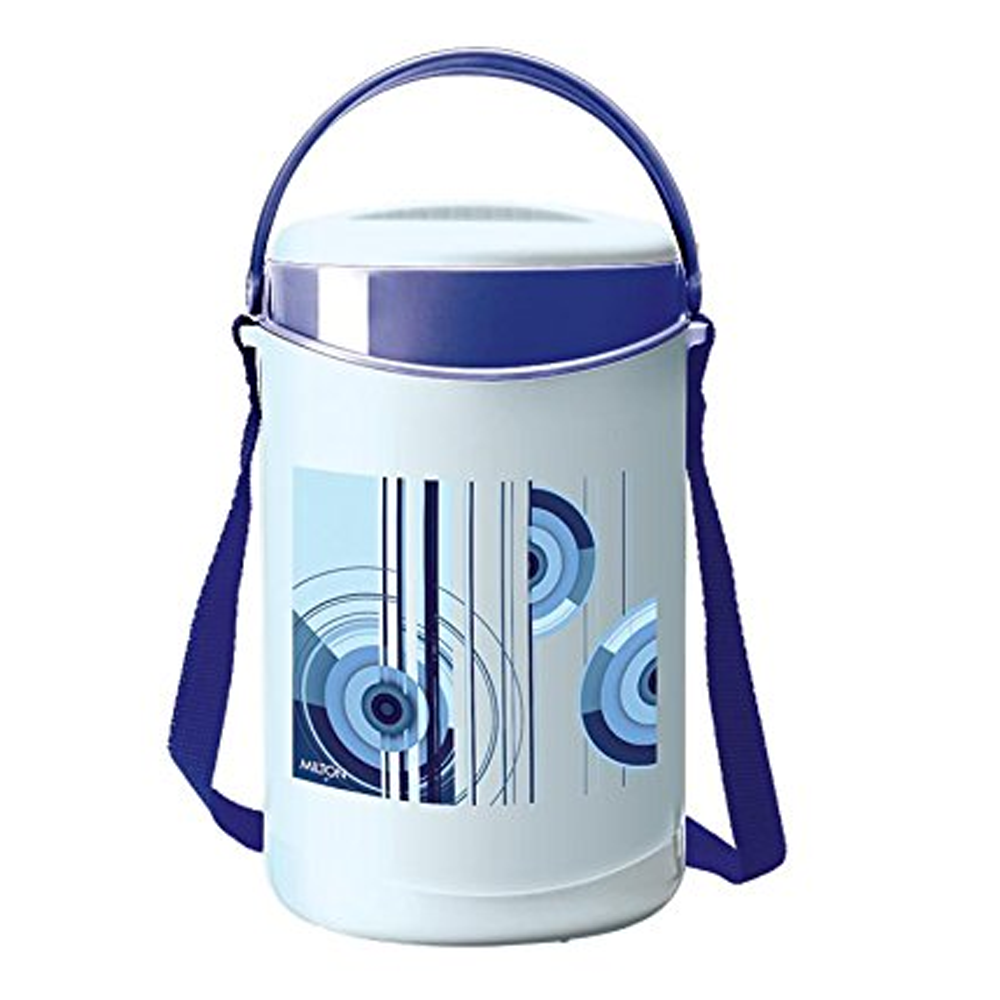 Milton Econa 4 Stainless Steel Lunch Boxes Containers - Blue