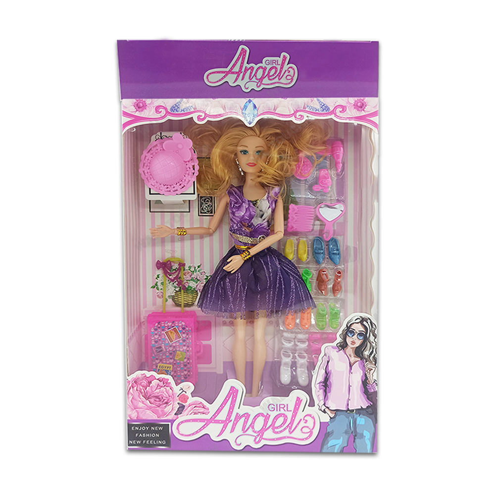 Girl Angela Stylish Barbie Doll Toy With Dress and Accessories 164904155