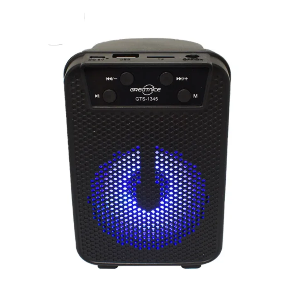 Greatnice GTS-1345 Portable Rechargeable Wireless Bluetooth Speaker - Black