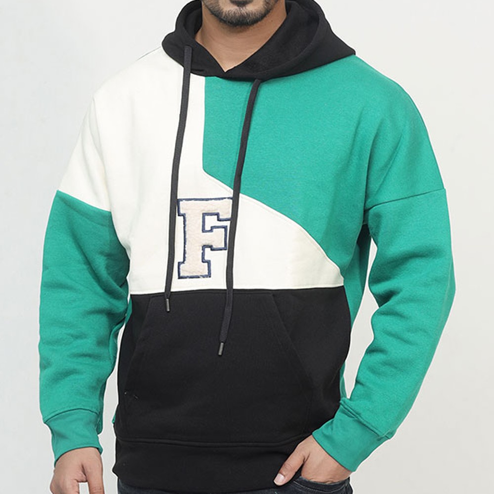 Mesh Full Sleeve Hoodie For Men - Multicolor