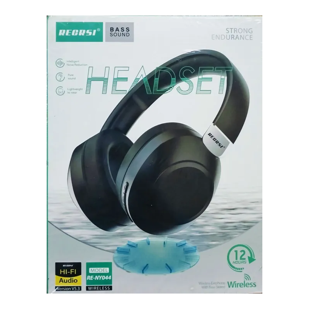 RECRSI RE-NY044 Wireless Earphone With Bass Stereo - Black