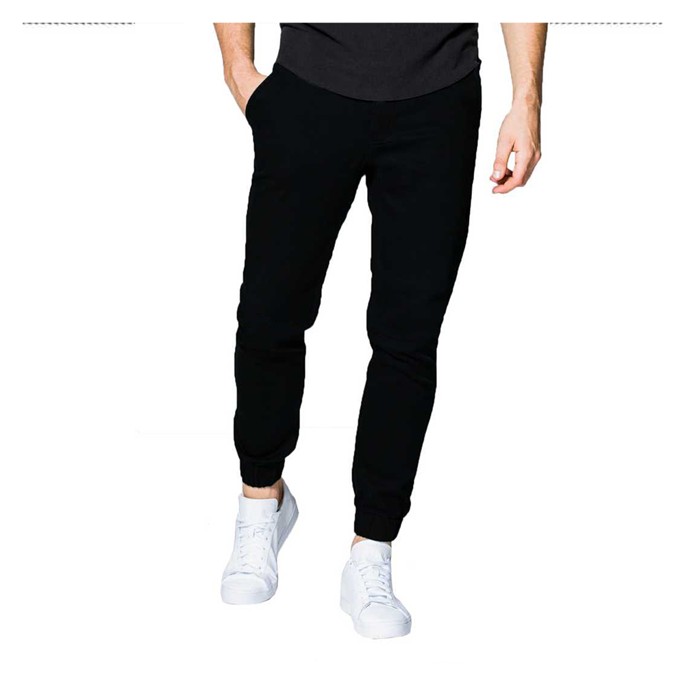 Cotton Semi Stretch Denim Jeans Pant For Men - Deep Black - NZ-13024