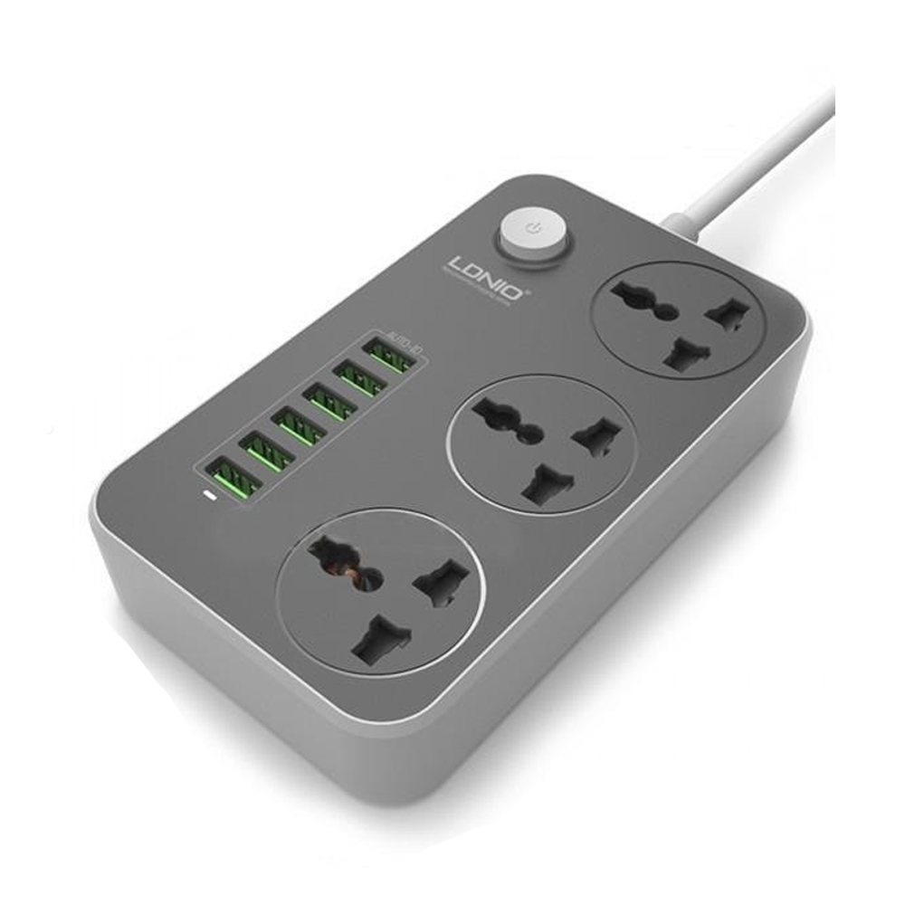 LDNIO SC-3604  6 USB 3 Electrical Socket Power Strip    