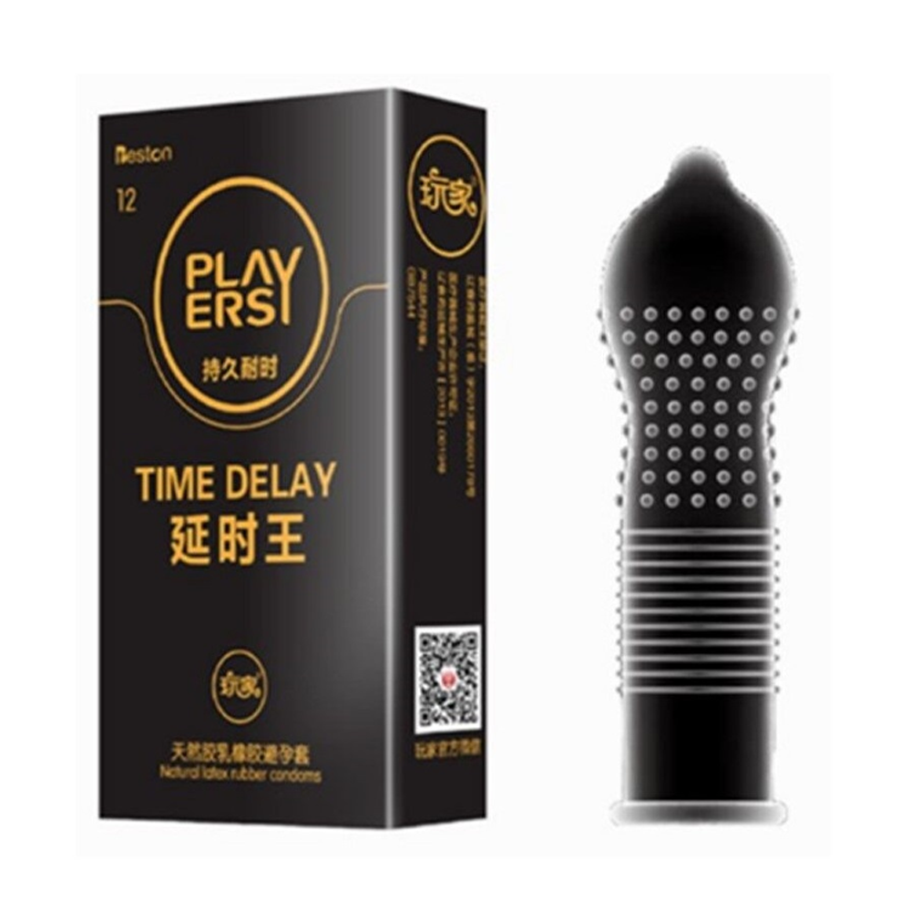 Players Extra Time Delay Big Dotted Condom - 12Pcs