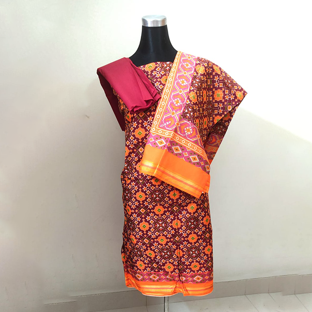 Cotton Indian Joypuri Salwar Kameez For Women - Maroon