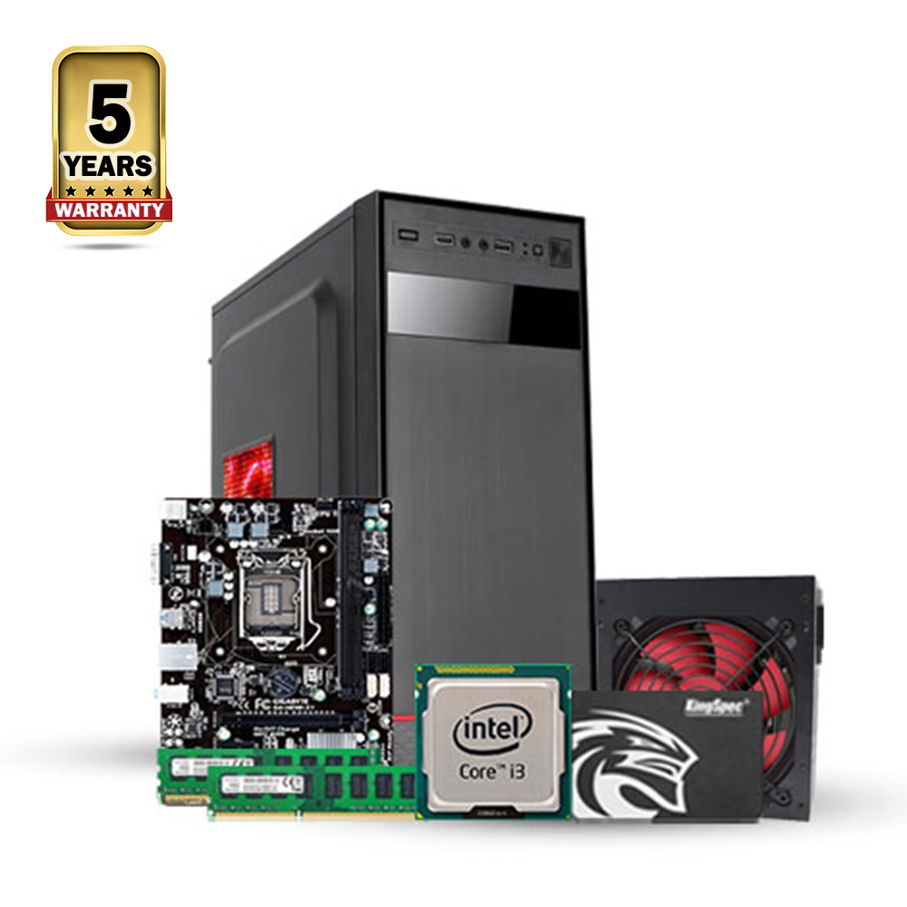 Intel Core i3 4th Generation - 8GB RAM - 128GB SSD - Full Desktop CPU - Black - CSDP23-4001
