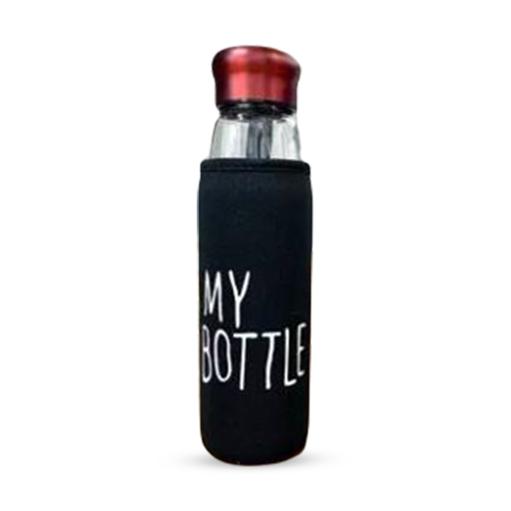 Fashionable Sport Glass Water Bottle - 500ml