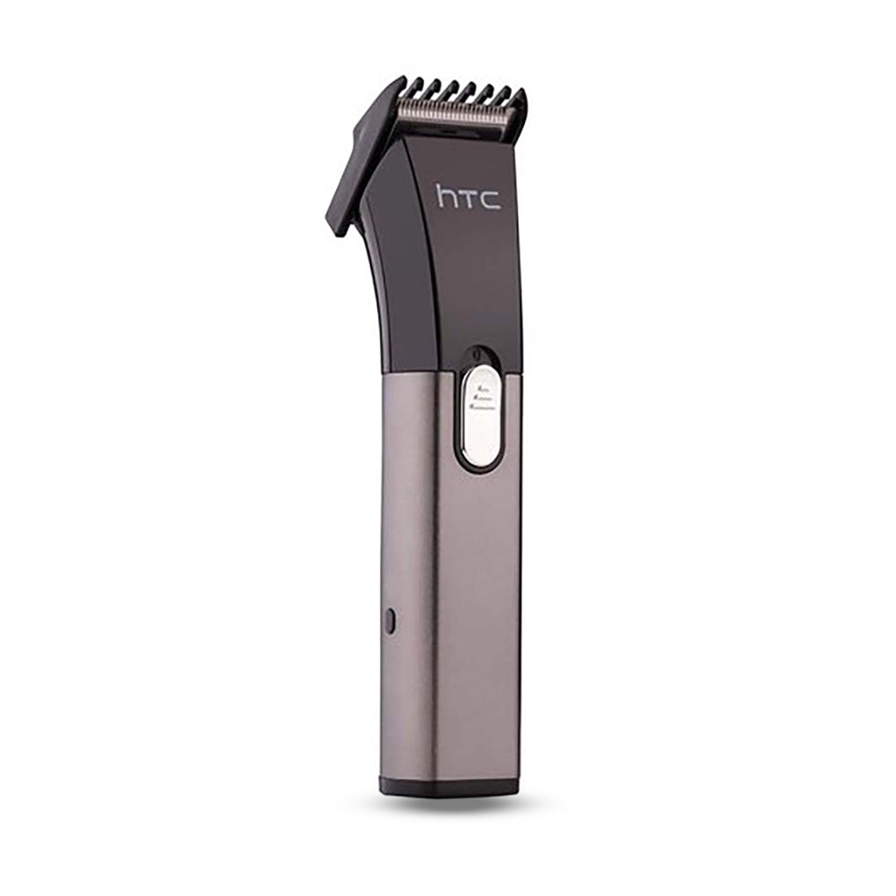 HTC AT- 1107B Rechargeable Electric Trimmer For Men - Black And Shiny Gold