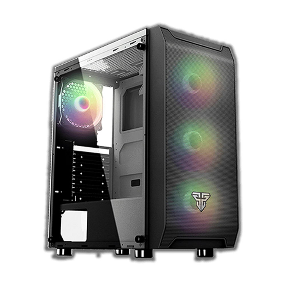 Fantech CG80 RGB Aero Mid Tower Case - Black