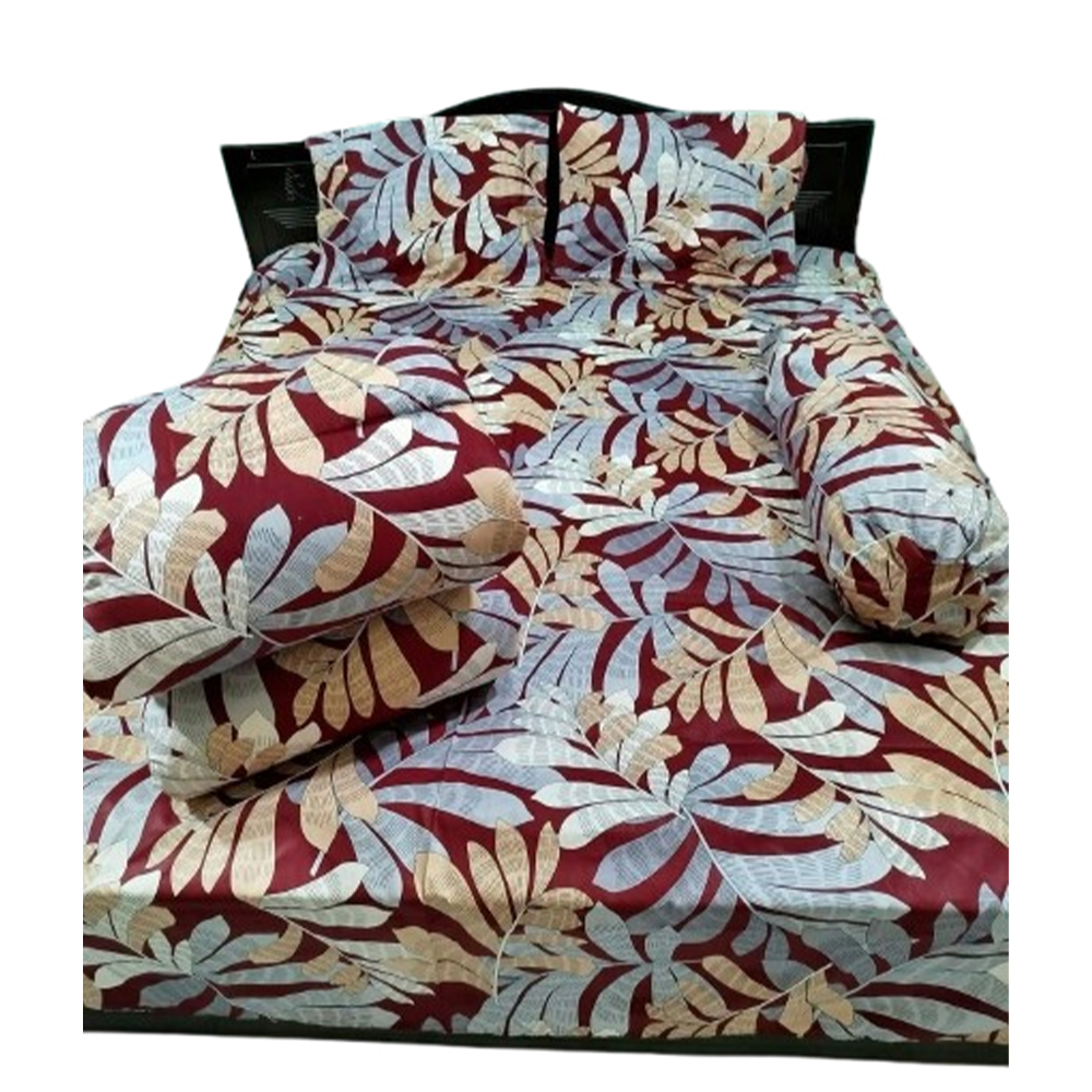 Combo of 5Pcs Twill  Cotton Comforter Set - Multicolor - CFS-227