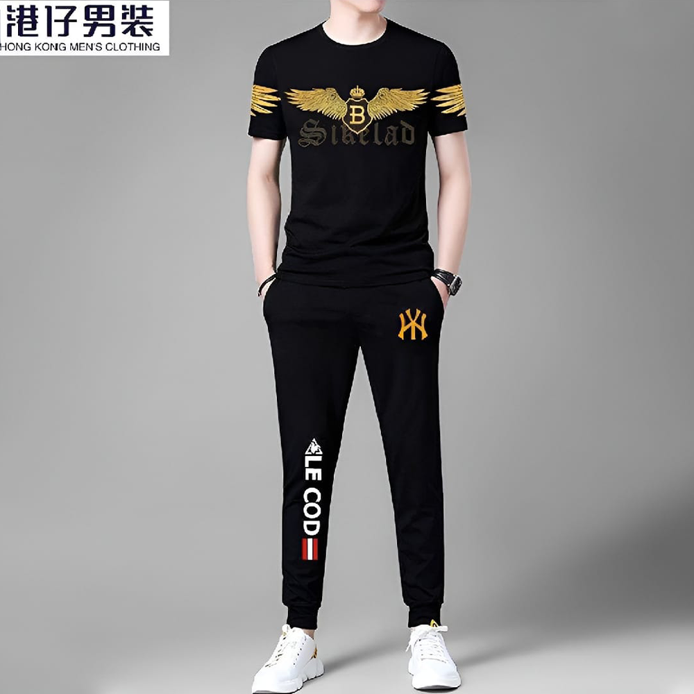 PP Jersey T-Shirt with Trouser Full Track Suit For Men -  TF-123