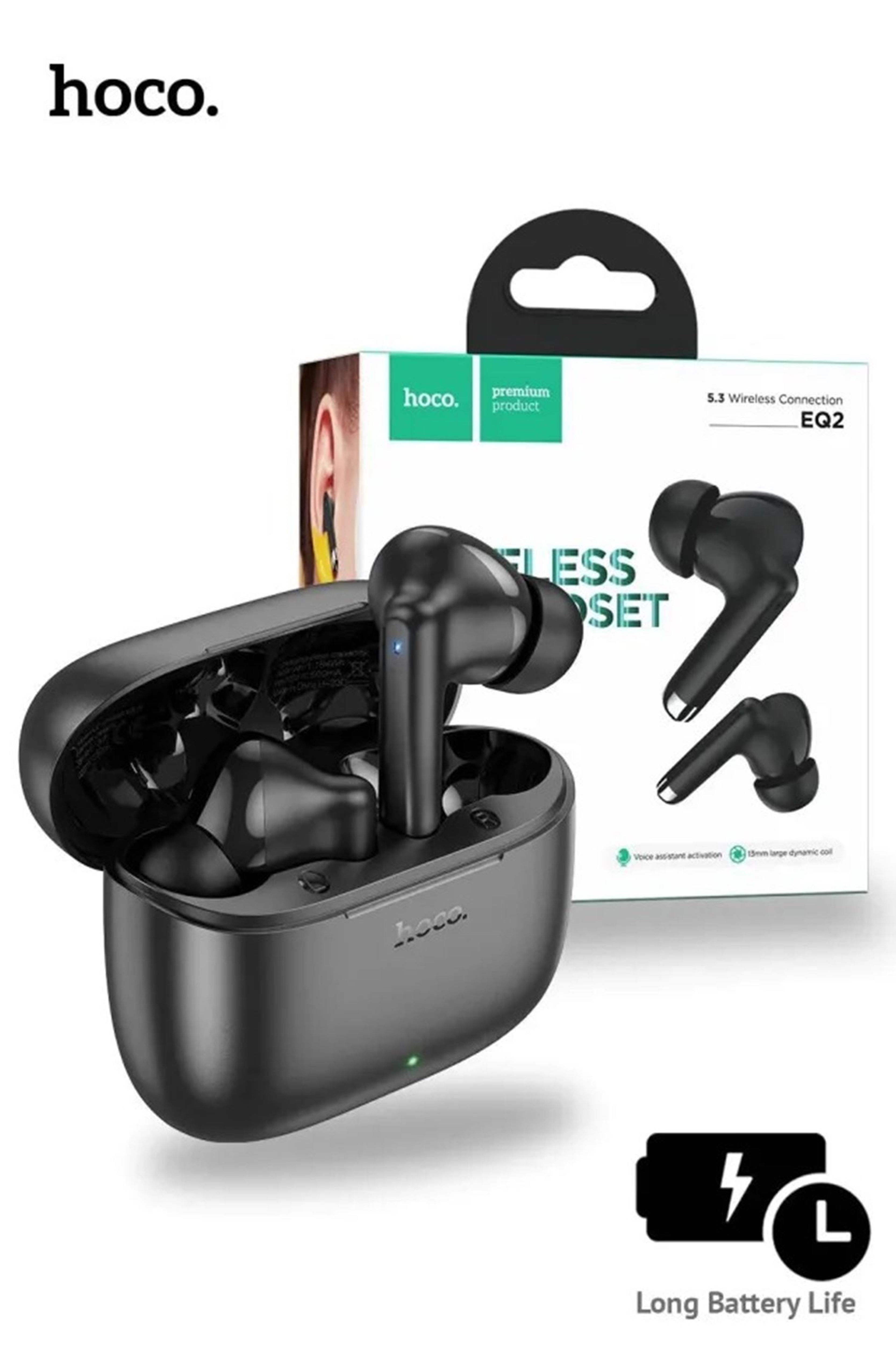 Hoco EQ2 True Wireless Bluetooth Earbuds - Black