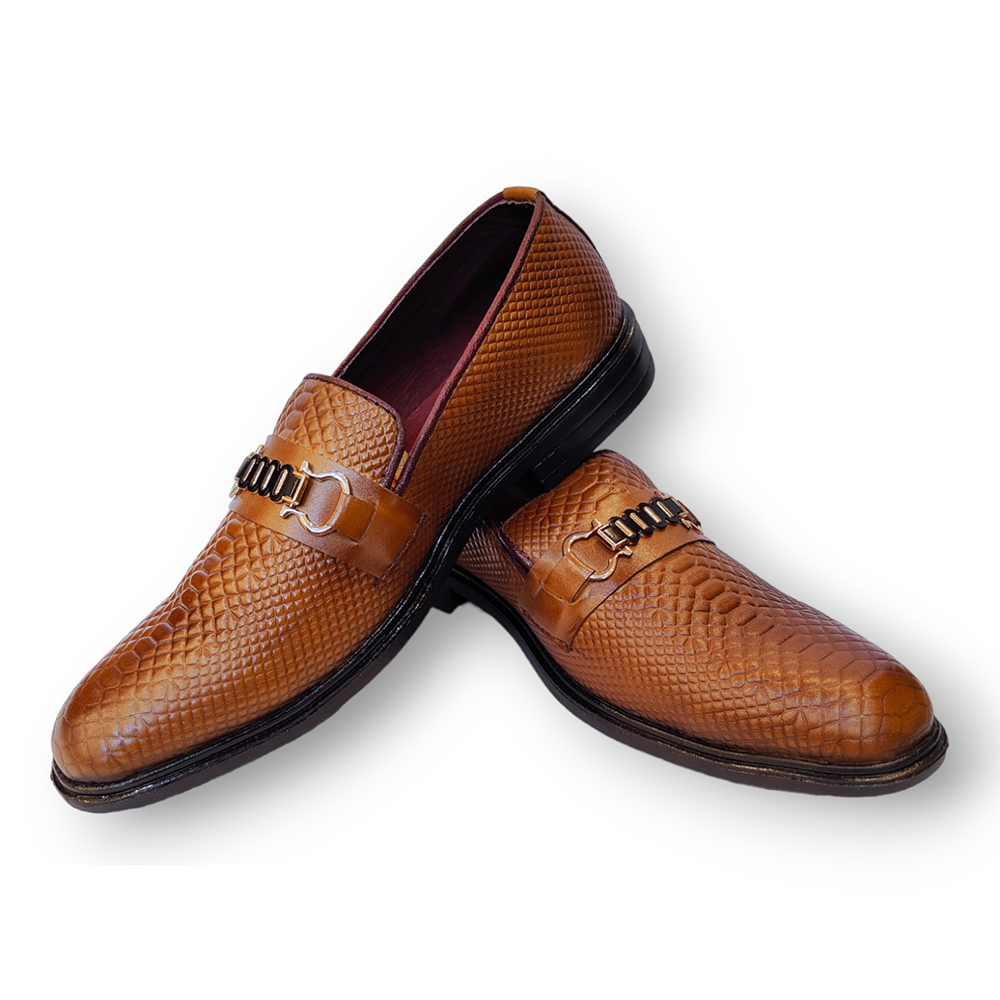 Reno Leather Tassel Shoes For Men - RT1035 - Brown