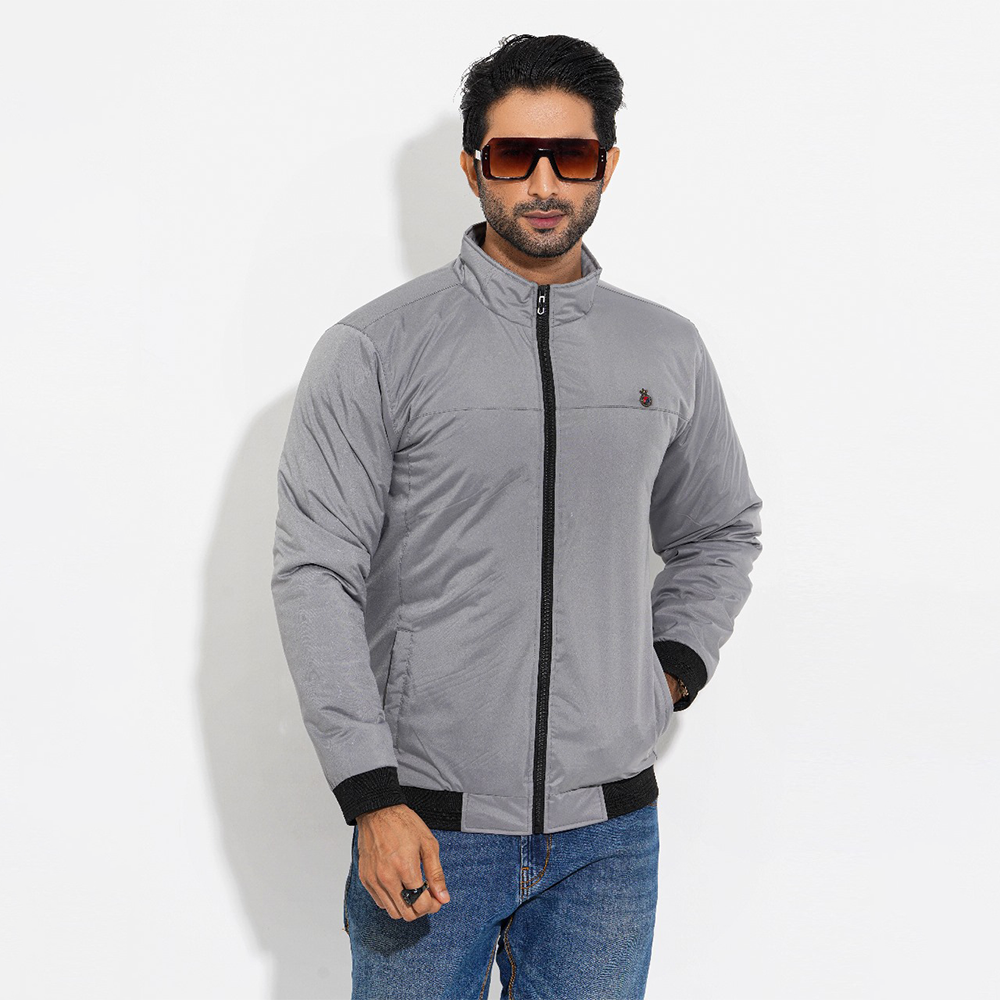 Saskin Winter Padding Jacket For Men - Grey - J-96