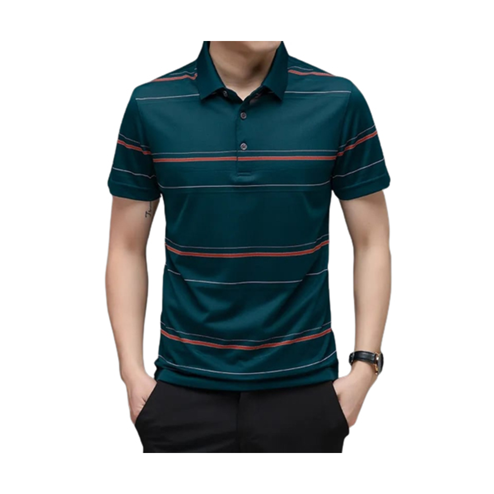 PP Jersy Sublimation Half Sleeve Polo Shirt for Men - Green - PT-165