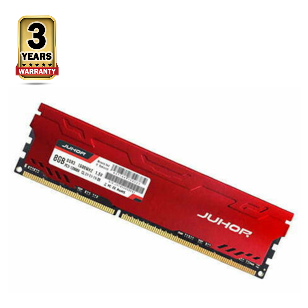 JUHOR DDR3 1600MHz Desktop RAM - 8GB 