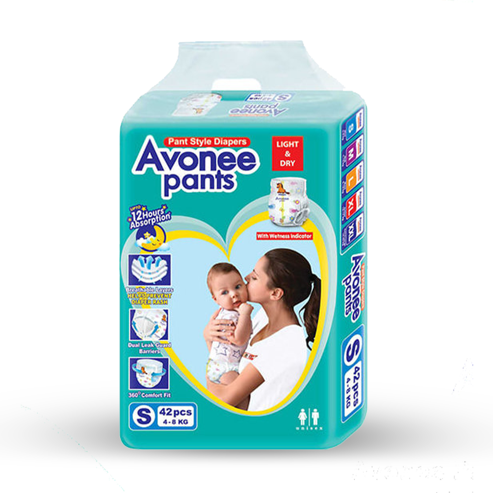 Avonee Pants Diaper - S - 4-8 kg - 42 Pcs