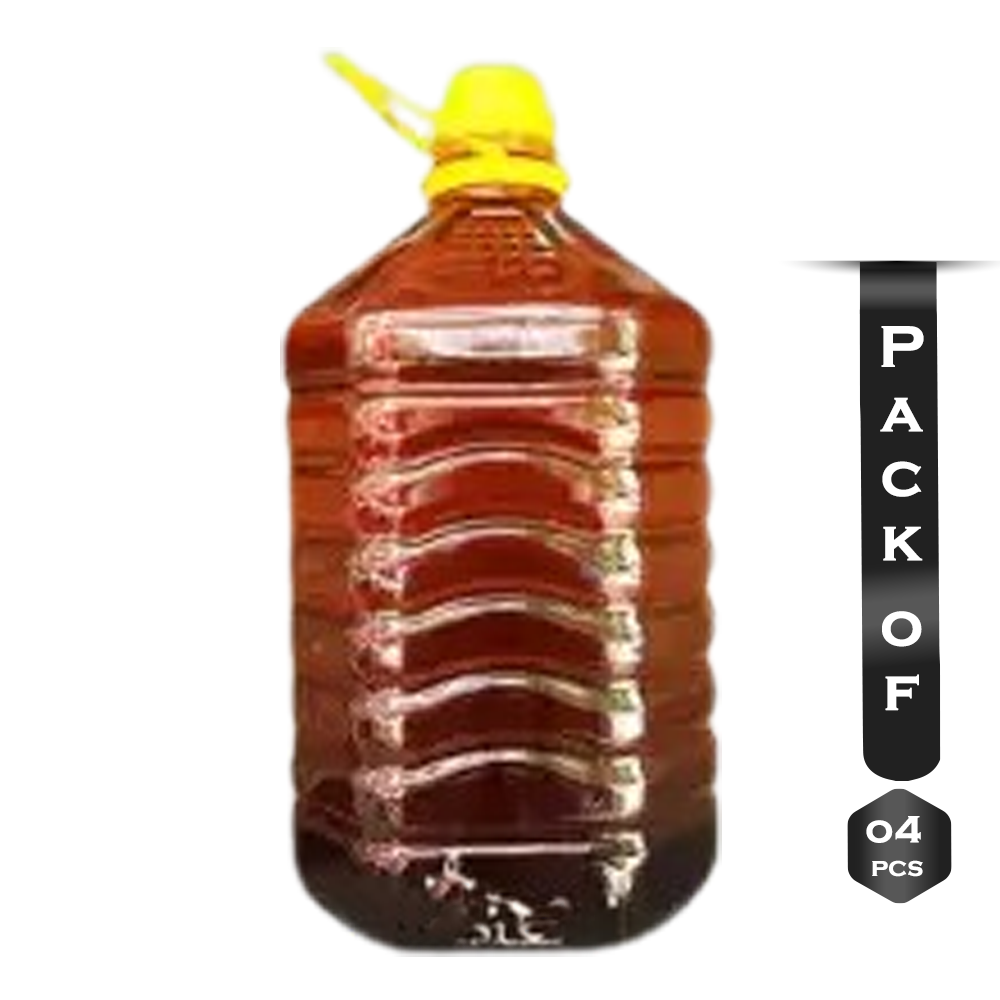 Pack of 04 Pcs Ghani Bhanga Pure Mustard Oil - 5 Liter  