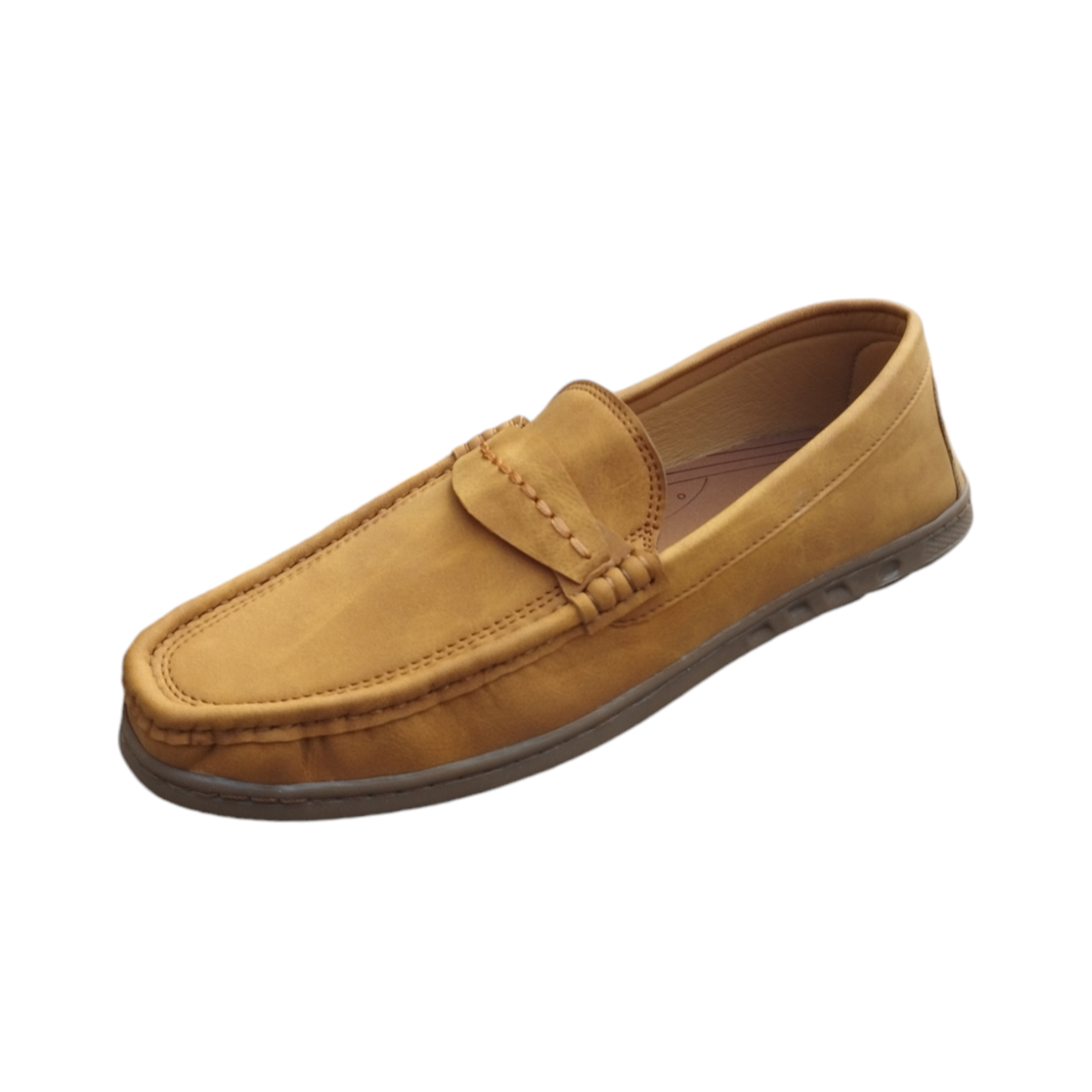 Artificial Leather Trendy Loafer For Men - Brown - SF024