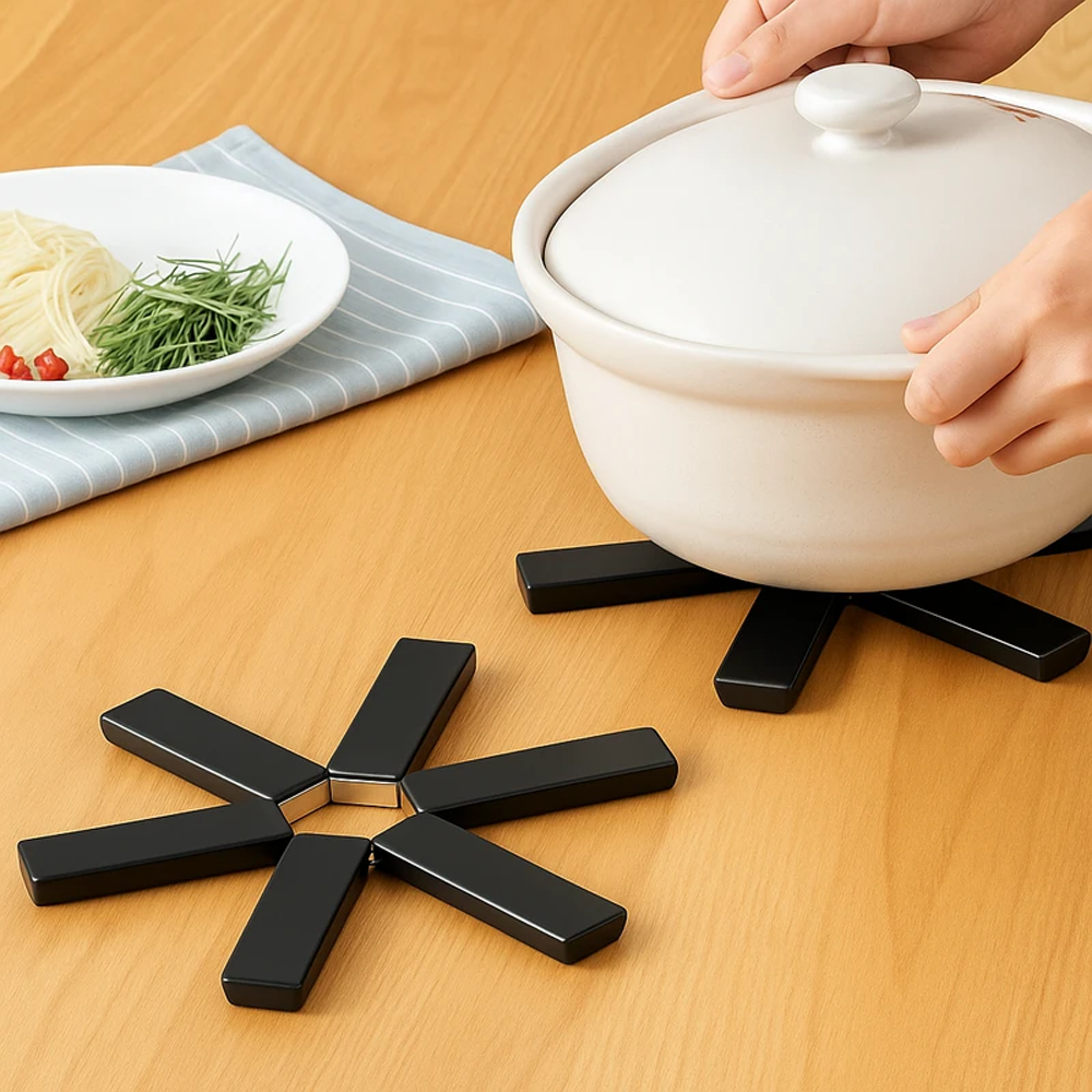 Safety Folding Pot Mat - Black