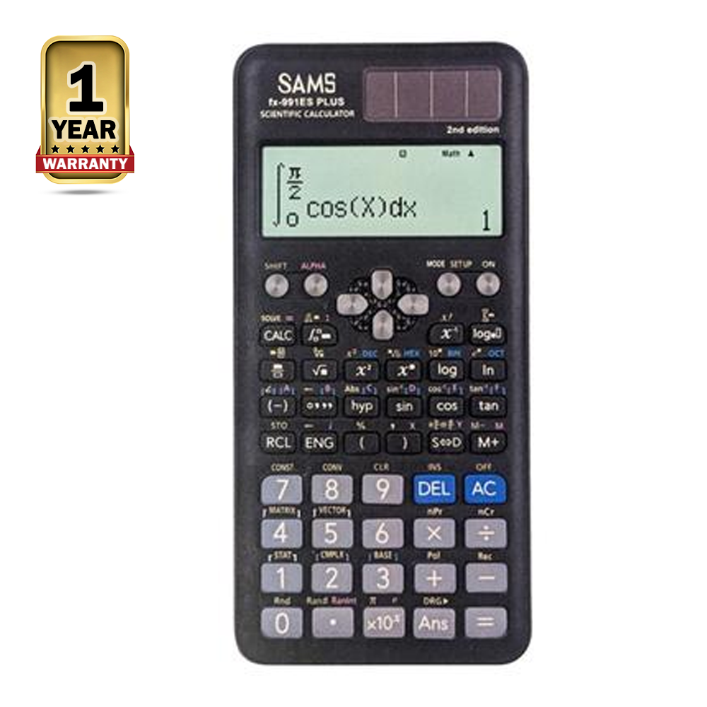 SAMS FX 991ES Plus 2nd Edition Scientific Calculator Black