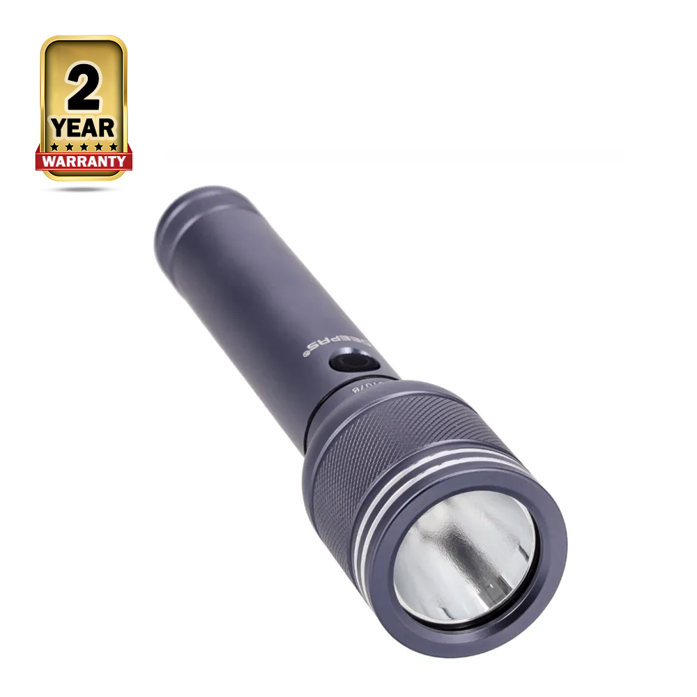 Geepas GFL51078 USB Rechargeable Waterproof LED Flashlight - Black