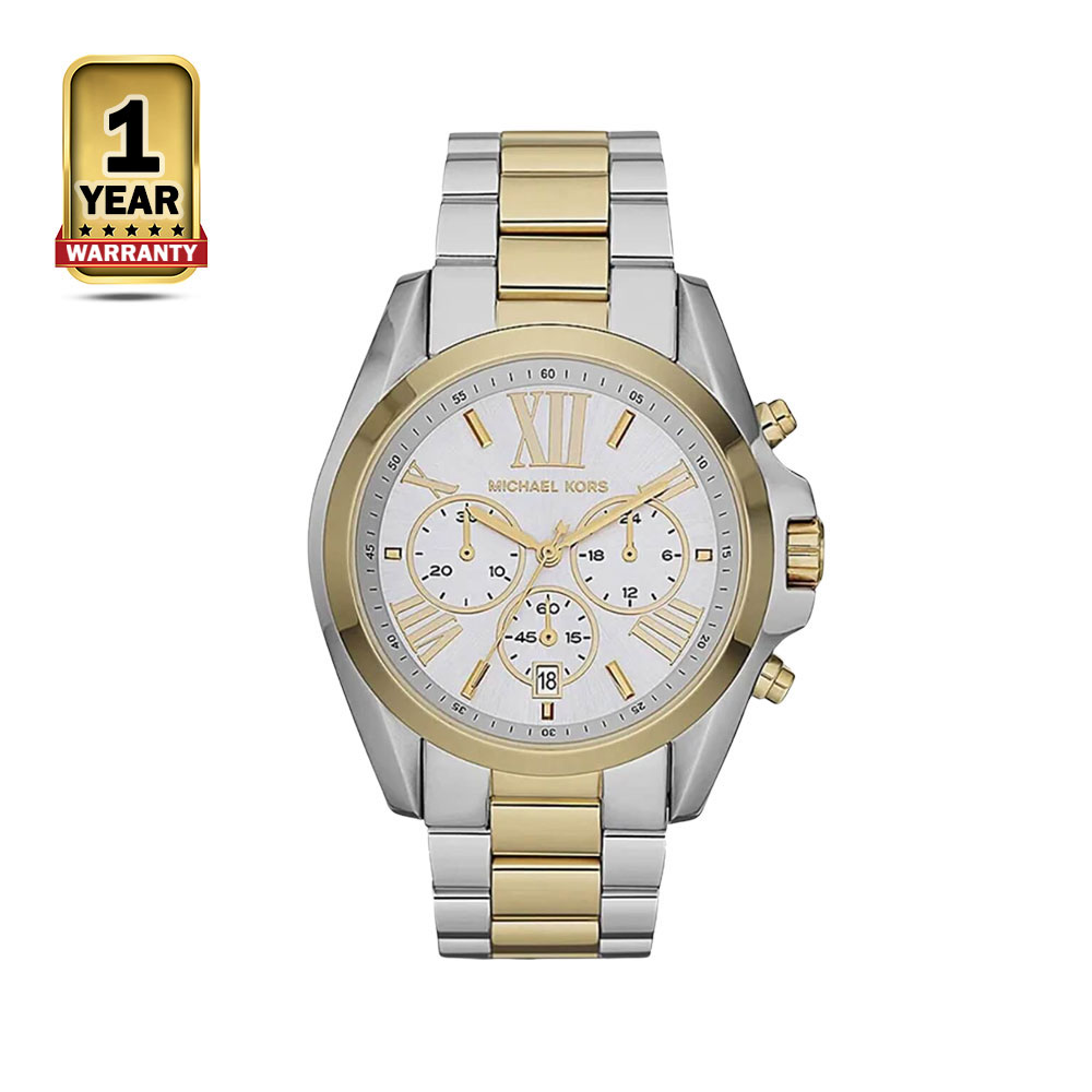 Michael Kors MK5627 Bradshaw Quartz Chronograph Watch - White Dial