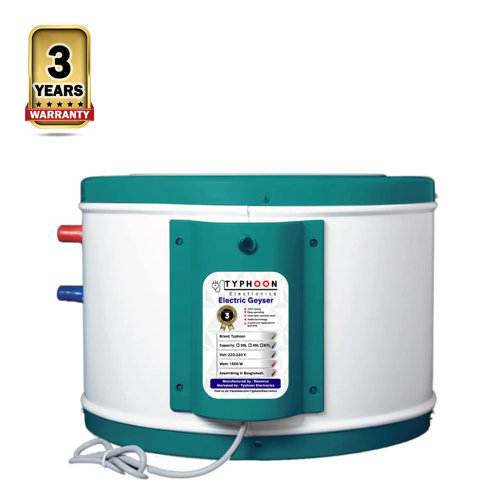 Typhoon Automatic Water Heater Geyser - 30 Liter