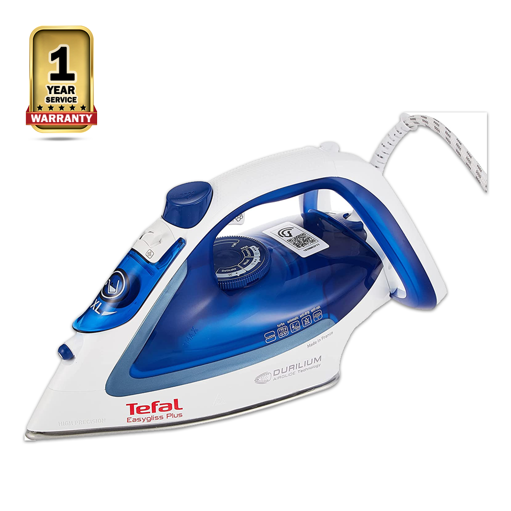 Tefal FV5715M0 Steam Iron - 2400W - Blue and White