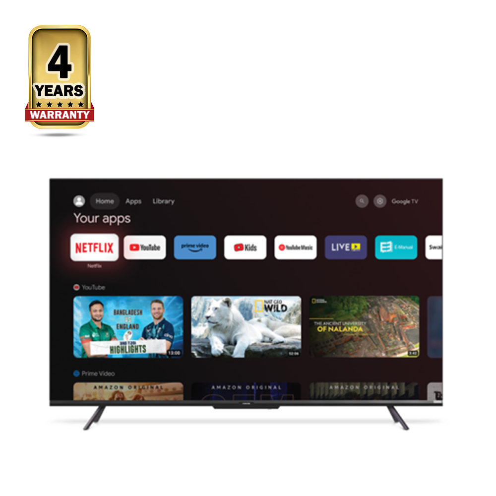 VISION Galaxy Pro RN1 4K LED Google Android TV - 43 Inch - Black