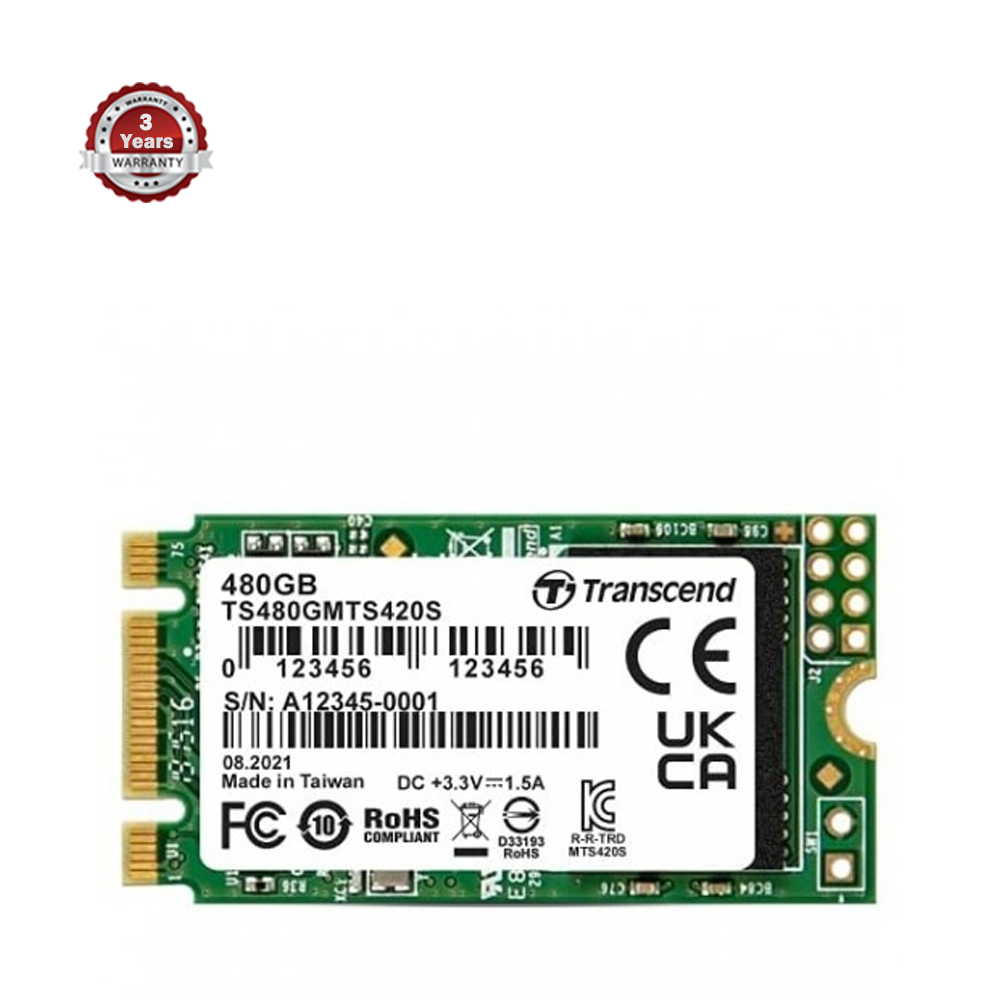 Transcend 420S M.2 2242 SATA III SSD - 480GB 