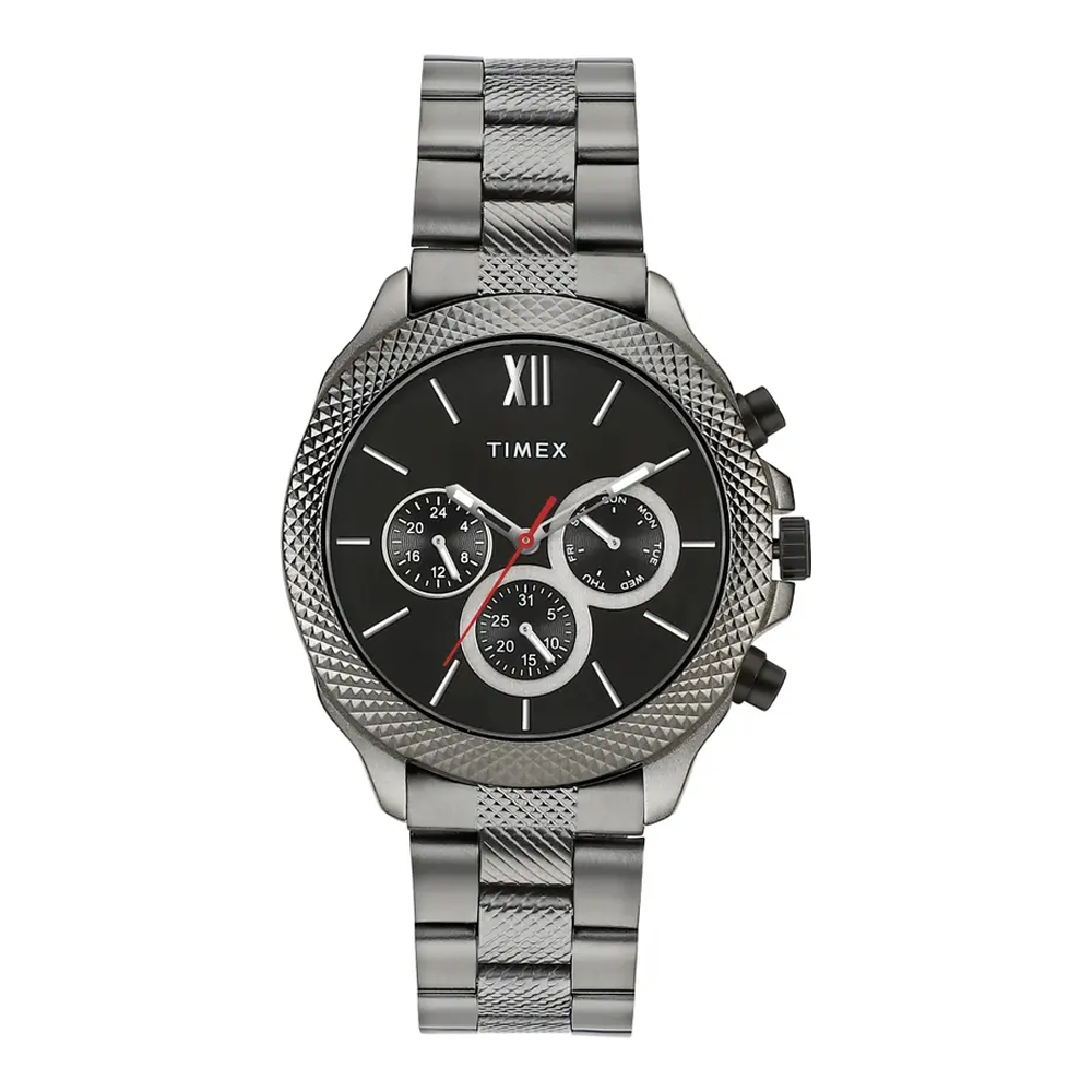 Timex TWHG34SMU03 Multi Function Black Dial Analog Mens Watch - Grey 