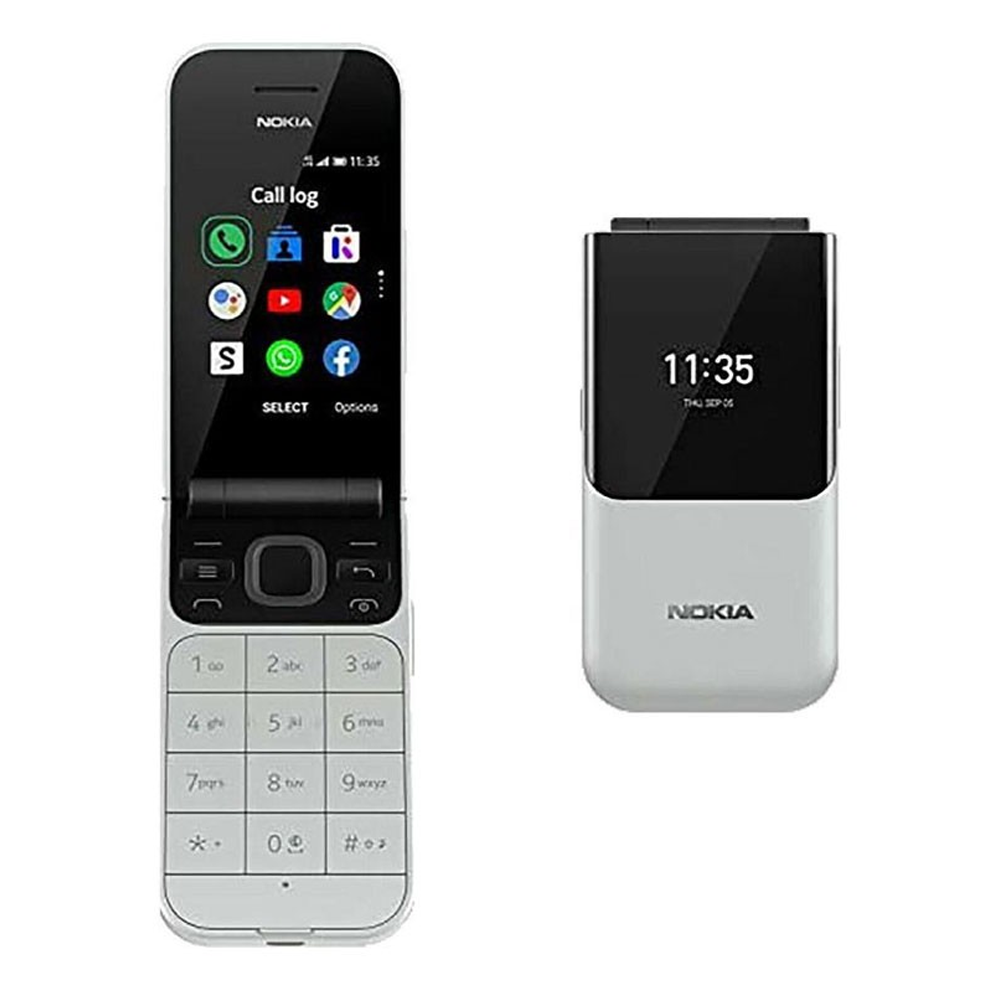Nokia 2720 Flip Dual Display Dual SIM Feature Phone - White