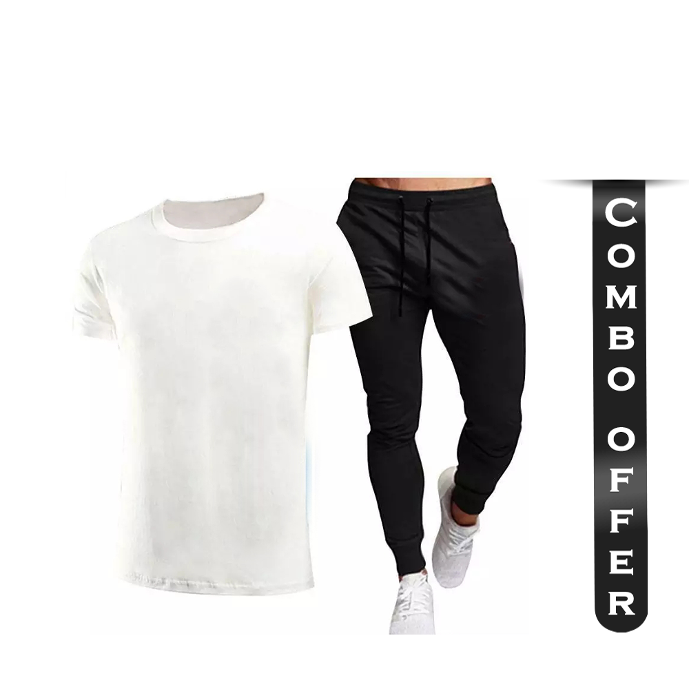 Combo Offers of Half Sleeve T-Shirt and Joggers for Men - 31