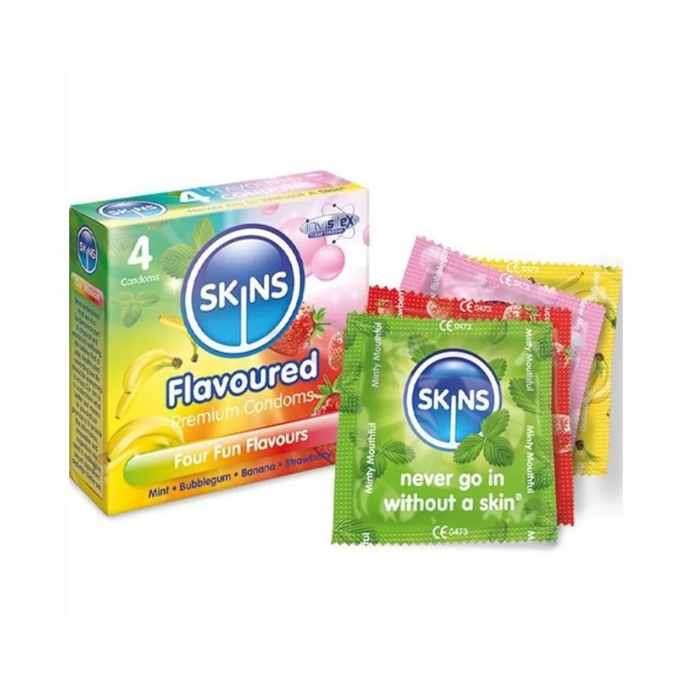 Skin Flavoured Condoms - 4 Pcs Pack