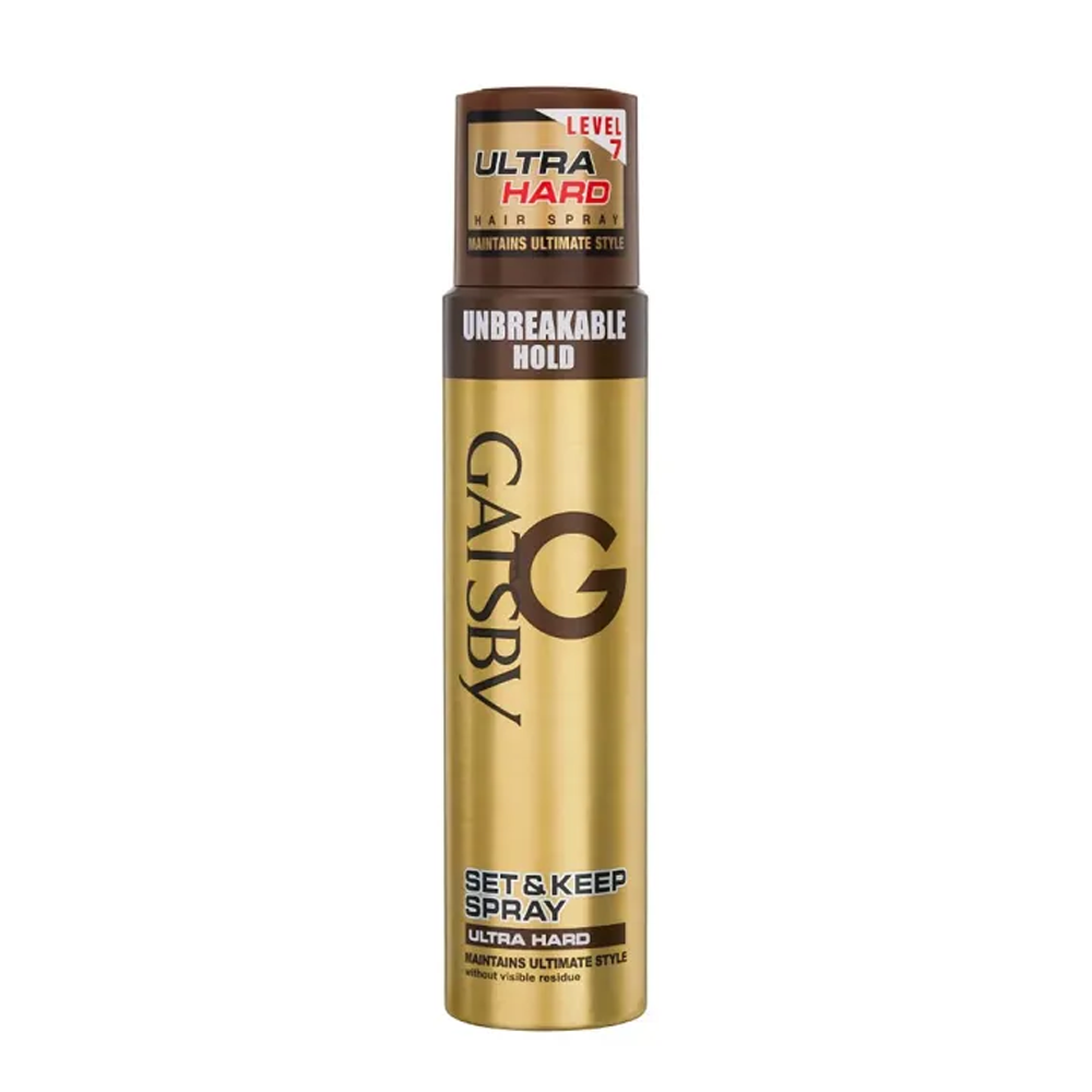 Gatsby Super Hard Set and Ultra Hard Setting Power Firm Style Spray - 250ml