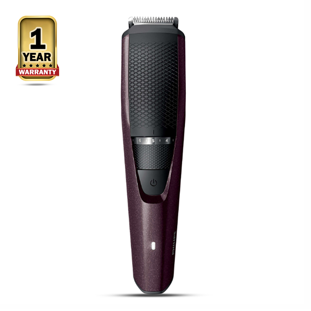 Philips BT3125/15 Series 3000 Beard Trimmer For Men - Black And Maroon