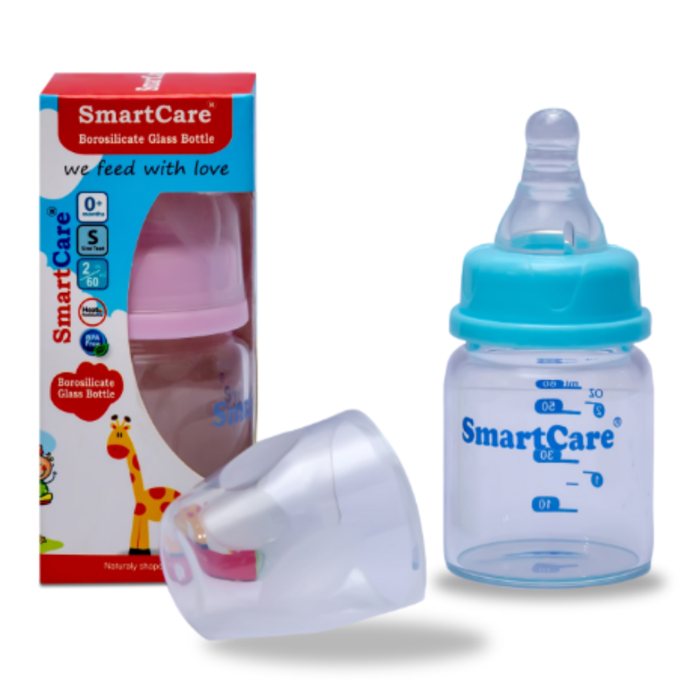 SmartCare Borosilicate Glass Bottle - 60 ml