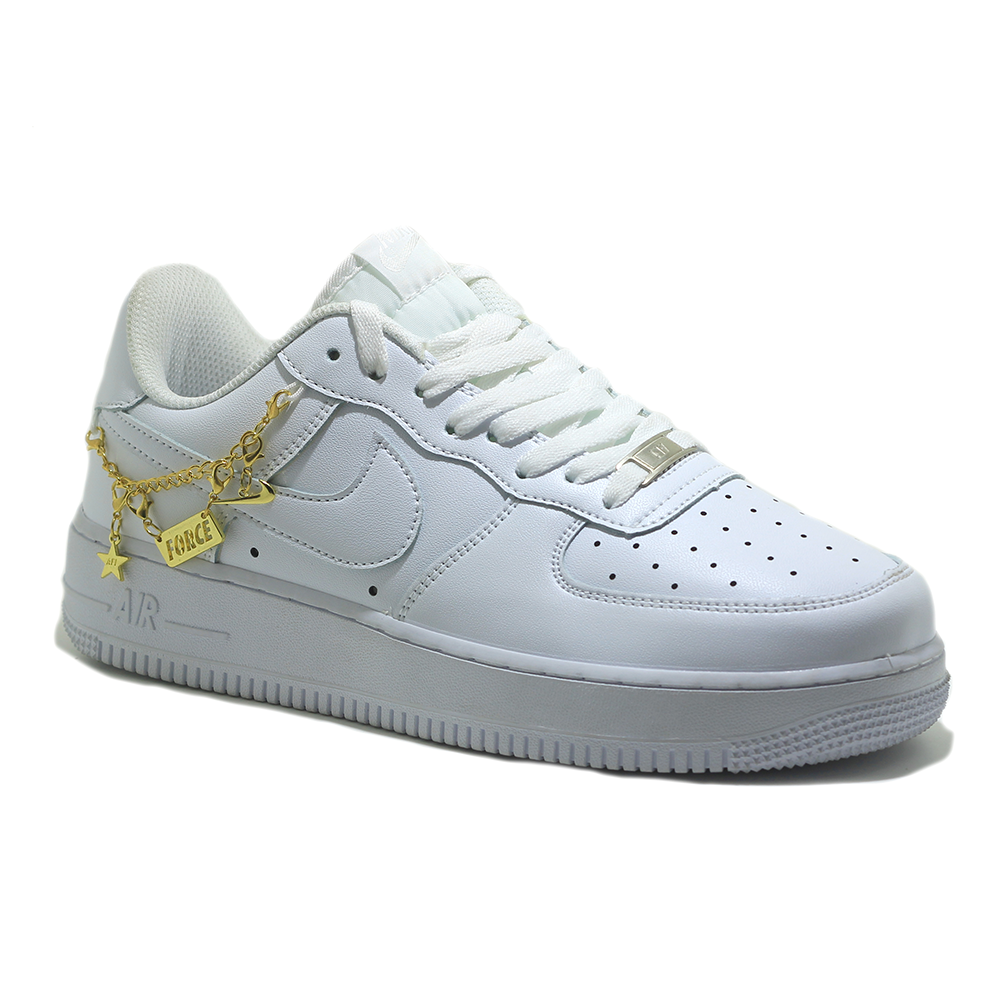 Leather Air Force 1 Sneaker for Men 1:1 Grade	- White - AF445