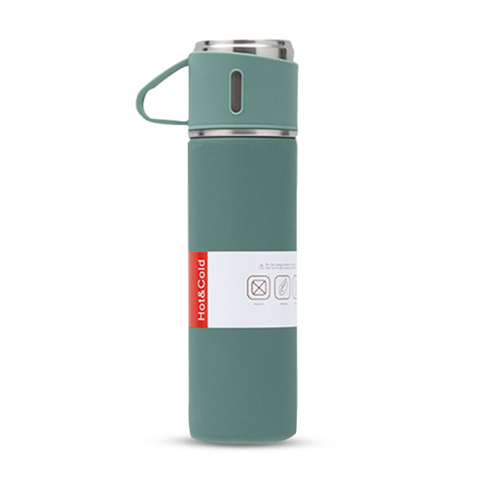 Vacuum Insulated Thermal Flask Set with Cup Set - FS-01
