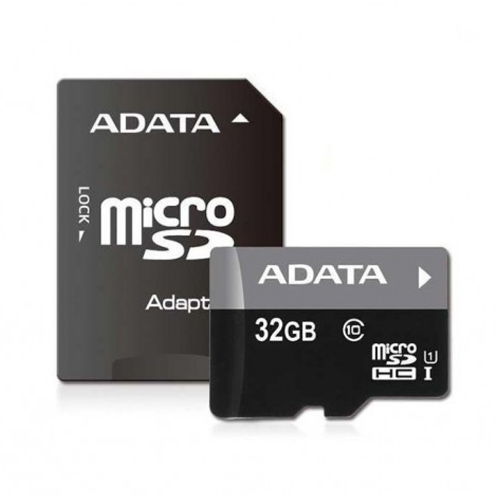 Adata Micro SD Class-10 (SDHC-UHS-I) Memory Card With Adapter - 32GB 