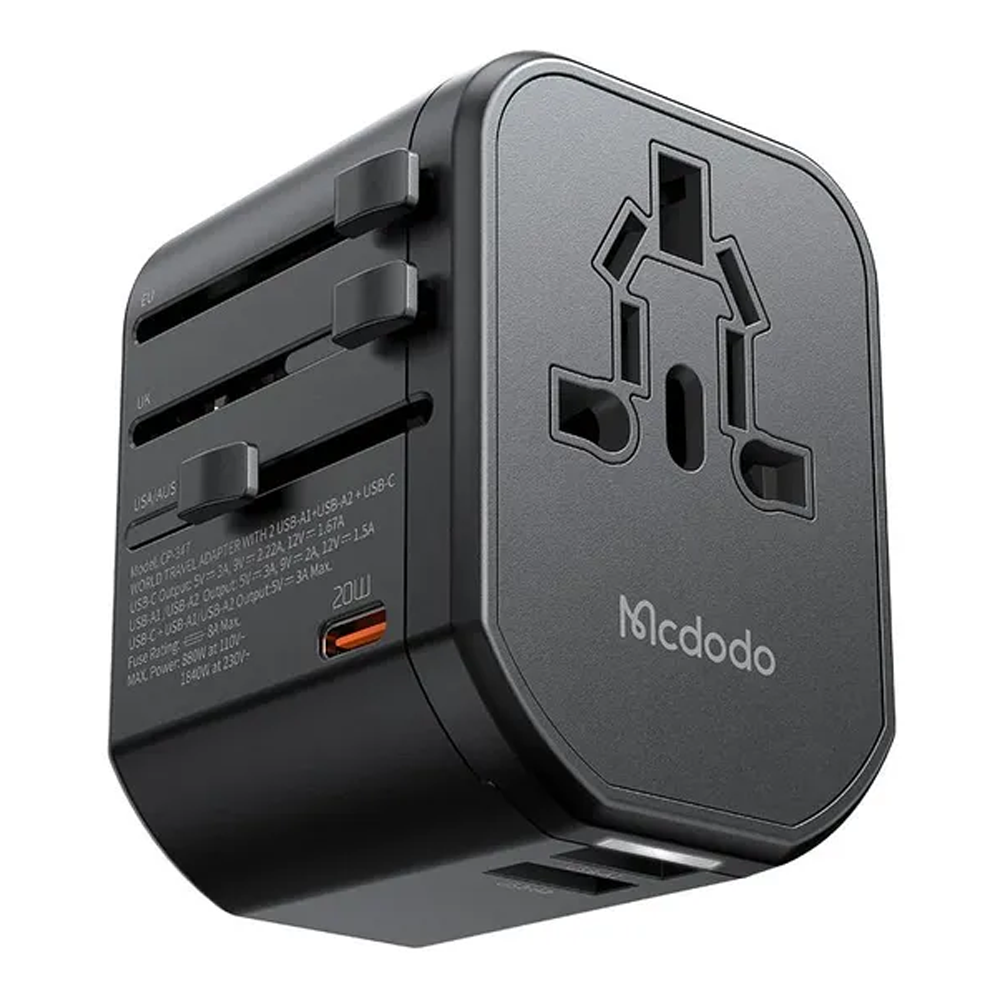 Mcdodo CP-3471 PD 20W Universal Fast Charging Adapter - Black