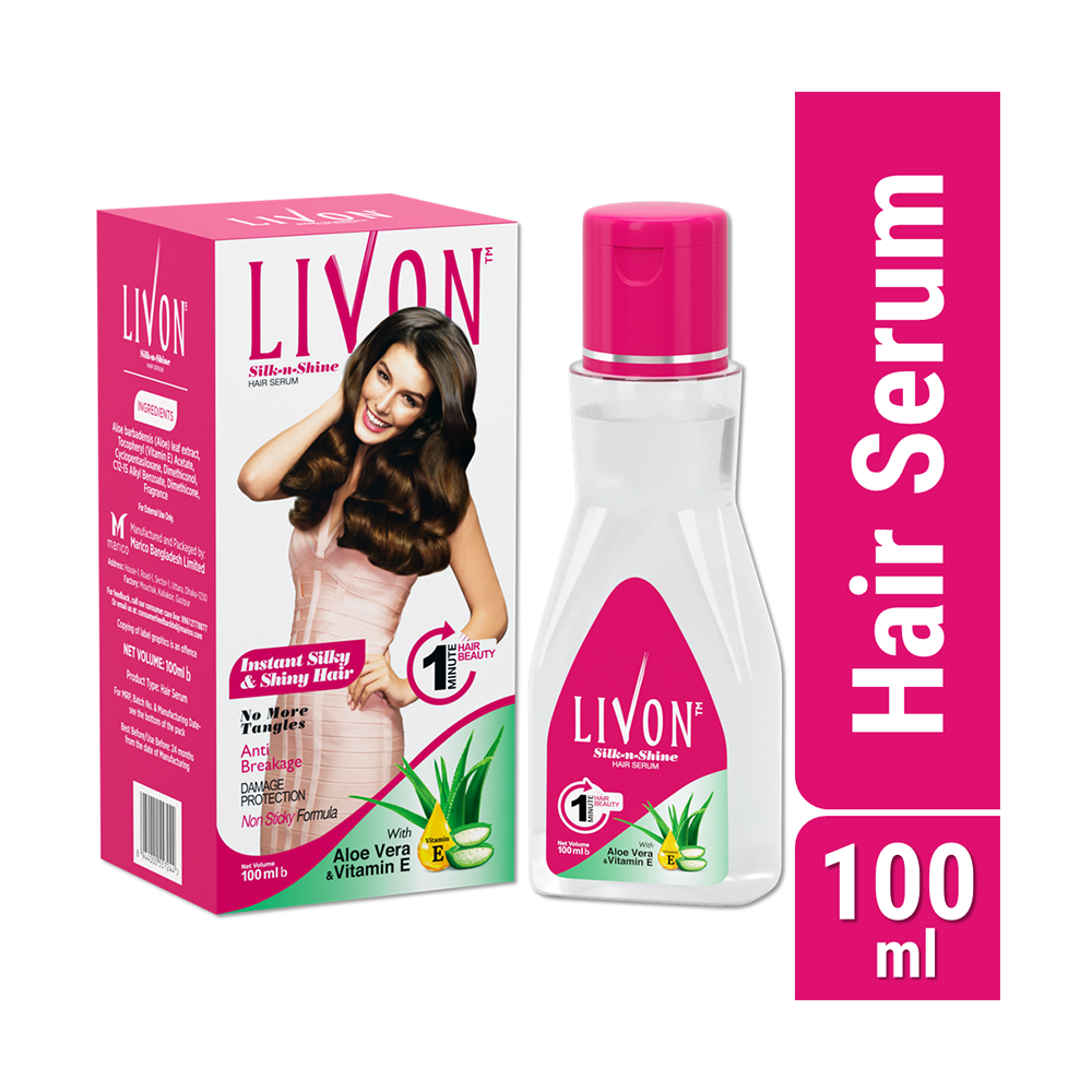 Livon Silk-n-Shine Hair Serum - 100ml - EMB012