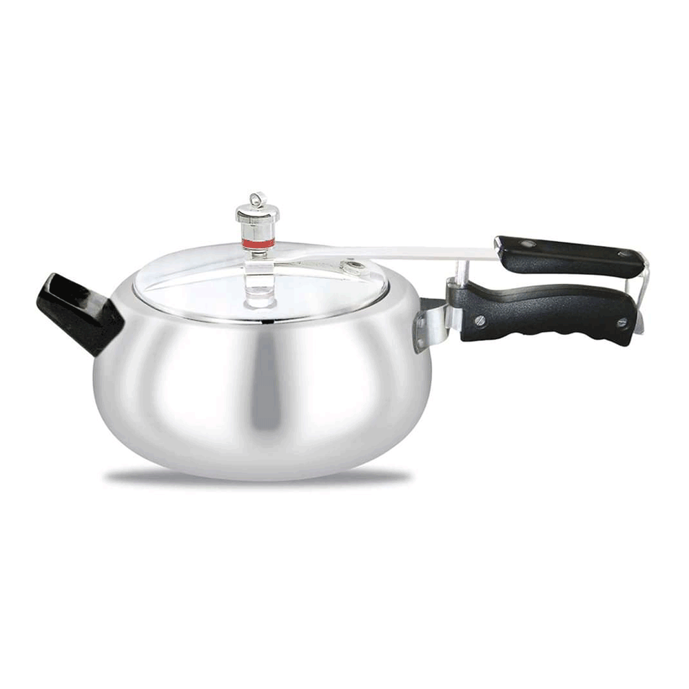 Hands Pressure Handi Cooker - 5.5 Liter - Silver