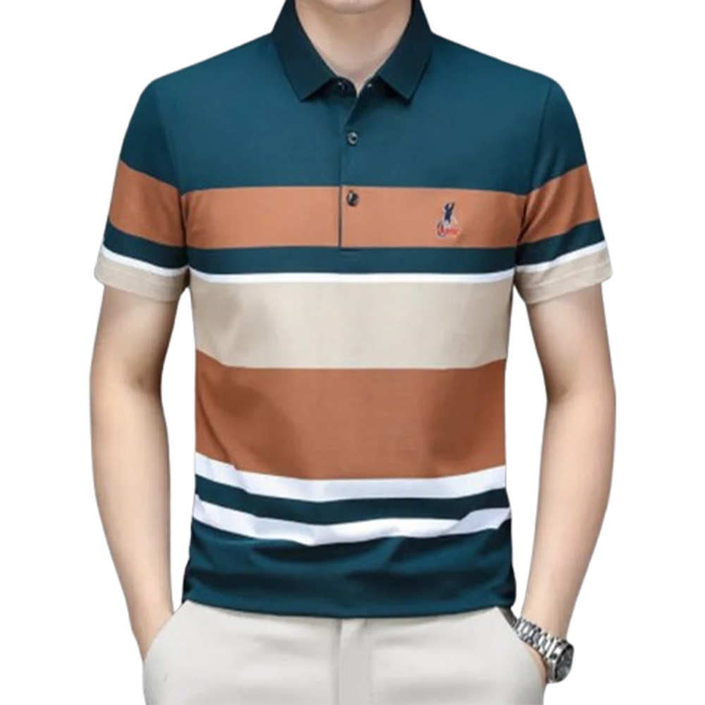 PP Jersey Half Sleeve Polo For Men - Multicolor - PT-D2