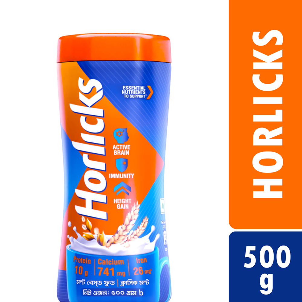 Standard Horlicks Health and Nutrition Drink Jar - 500g