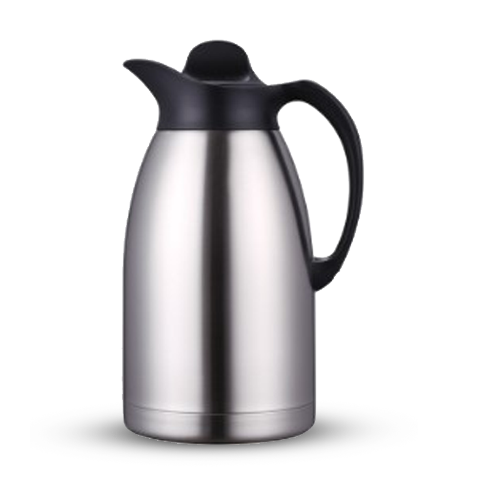 Stainless Steel Thermal Vacuum Flask - 2.2 Liter - Silver