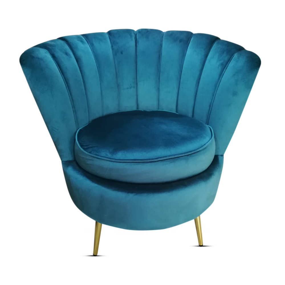 Sea green store accent chair